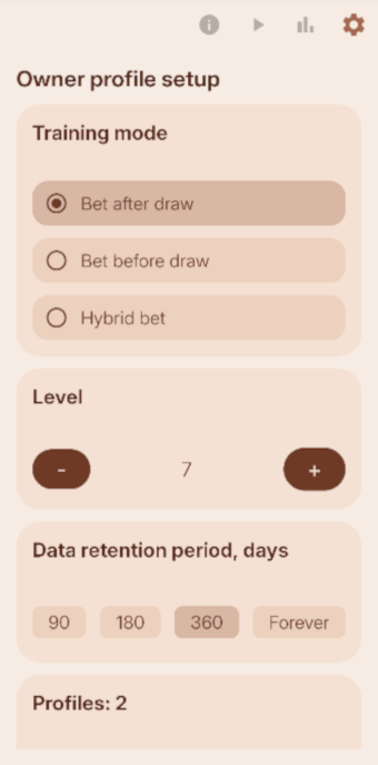 Capybara Intuition Lab settings part 1